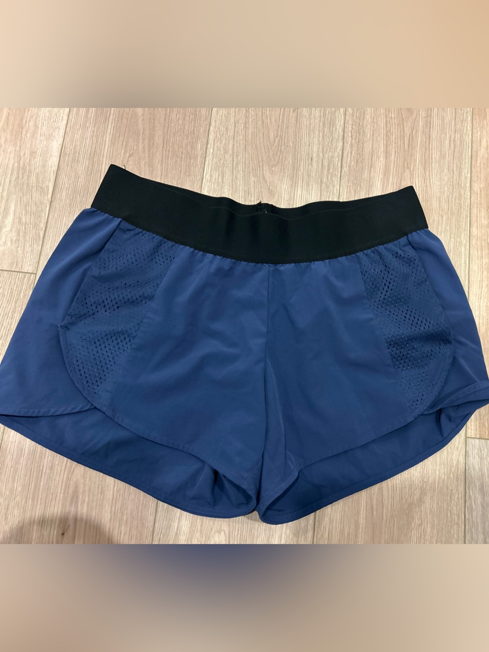 adidas Navy and Black Athletic Shorts with pocket
